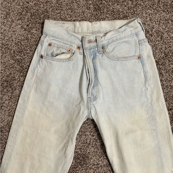 TO DIE FOR-Vintage 501 Button-Fly Levi’s-tagged 27”, fits modern 25”-80s! - Picture 8 of 16